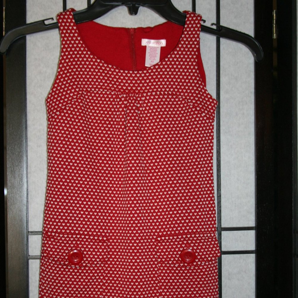 Xhilaration Girls Hearts Dress XS sz 4-5